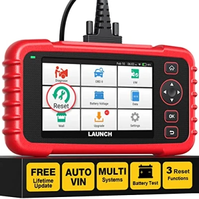 Image de Launch CRP123X Valise Diagnostic Auto Multimarque, 7 Réinitialisation Huile/SAS/Frein/BMS/Accélérateur/DPF, Codage d&#039;injecteur, Transmission ABS SRS Lecteur de Code Moteur,AutoVIN