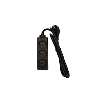 Image de CHACON Bloc multiprise 3x16A 1,5 m Noir