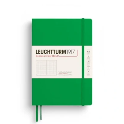 Image de LEUCHTTURM1917 372193 Carnet de notes Medium (A5) 14,5 x 21 cm, couverture rigide, 251 pages numérotees, Spring Leaf, pointillé