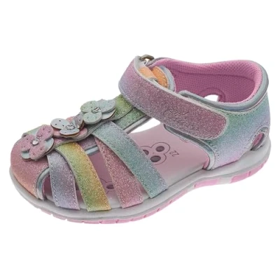 Image de Chicco Sandale avec Pratique Velcro, Confortables, Légères, Flexibles et Transpirantes Fille, Multicolore, 21 EU, Conçu en Italie