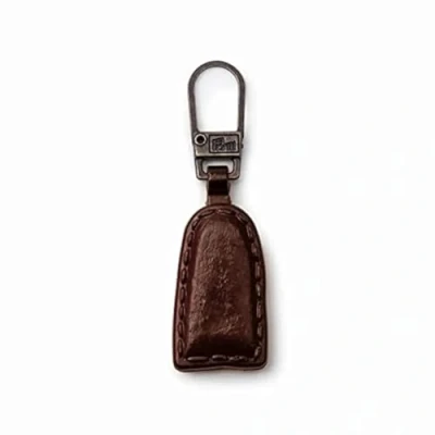 Image de Prym Tirette de fermeture à glissière tendance aspect cuir marron, métallique, taille unique