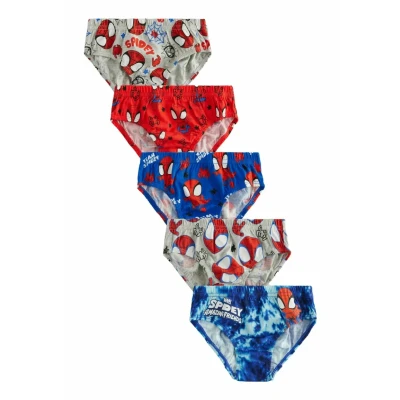 Image de Next 5 PACK Mickey Mouse Slip pour enfants, Taille: 1.5 2a, Spiderman