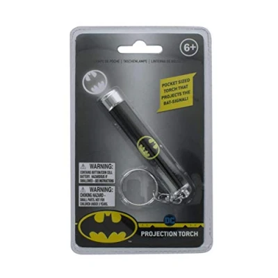 Image de Paladone Lampe torche de projection Batman Basée sur DC Comics Caped Crusader Ventilateurs poche idéaux, utilisation au bureau et à la maison Marchandise d&#039;éclairage culture pop,