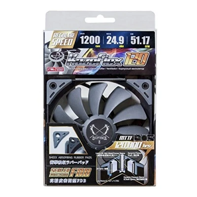 Image de Scythe SU1225FD12M RH système de refroidissement d&#039;ordinateur Boitier PC Ventilateur 12 cm Noir, Gris Neuf