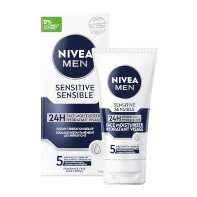 Image de Nivea For Men Crème hydratante sensitive extra douce Peaux sensibles 75 ml