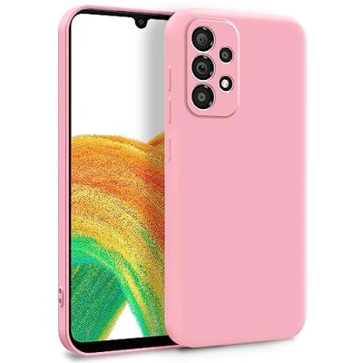 Image de MyGadget Coque pour Samsung Galaxy A33 5G Case TPU Souple &amp; Soft avec Doublure Microfibre Cover Protection Extra Fine Légère Rose Clair