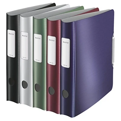Image de Leitz Classeur à levier Assorti Effet Brossé pack de 5