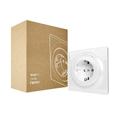 Image de FIBARO Walli N Outlet, prise de courant non intelligente pour la gamme produits Walli, anthracite, type F, FGWSONF 011