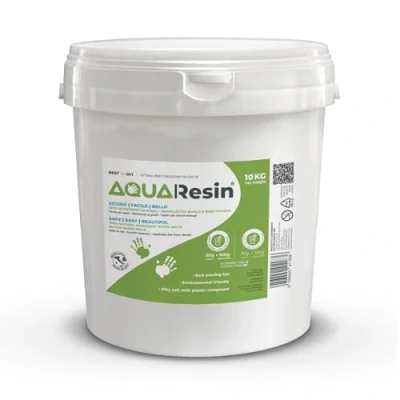 Image de Aqua Resin Résine minérale en Poudre Blanche 100% Non Toxique et sûre à mélanger avec de l&#039;eau, colorable idéale Utiliser dans Les moules (10 kg)
