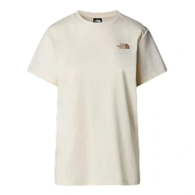 Image de The North Face BOX Relaxed TEE Tshirt imprimé, Femme, Taille: XS, White dune/latte