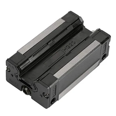Image de 2pcs Bloc Coulissant de Rail Roulement Mouvement Curseur Chariot Routeur Linéaire Ouvert pour CNC Guide HGH20CA