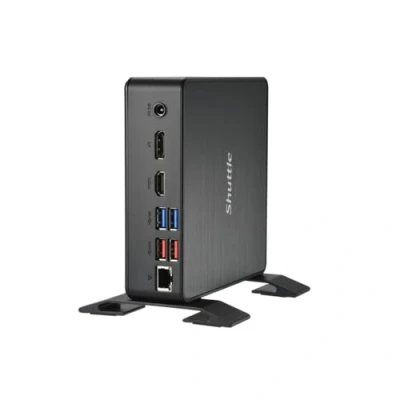 Image de Shuttle XPC Nano PC NC40U7, Intel Core i7 1255U, 1x HDMI, DP,1xUSB C/DP, 6x USB3.2, 2.5 bay, 2x M.2, LAN, RAID, fonctionnement permanent 24/7, attaches VESA Neuf