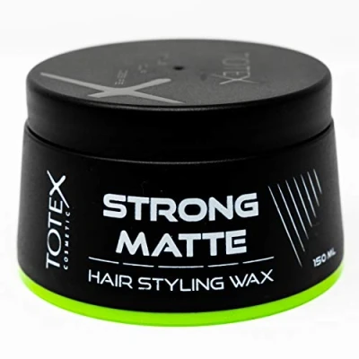 Image de TOTEX® Cire Coiffante Strong Matte 150ml Effet Mat Doux Pendant 24 Heures Idéale pour un Look de Cheveux et Naturel Contrôle Maximum Conçue les Professionnels