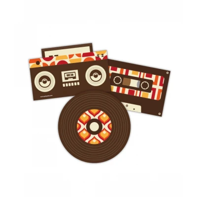 Image de Plaques de porte 70s 25cm 3 pièces