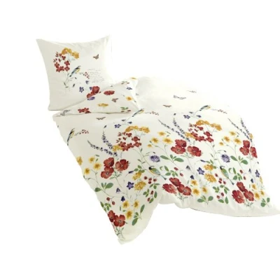 Image de Bierbaum 6477_01 Dessin Parure de lit en Satin Coton mako Multicolore 135 x 200 cm + 80
