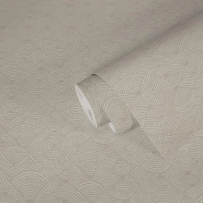 Image de A.S. Création Artdeco 387425 Greige Nara Papier peint intissé Blanc 10,05 x 0,53 m