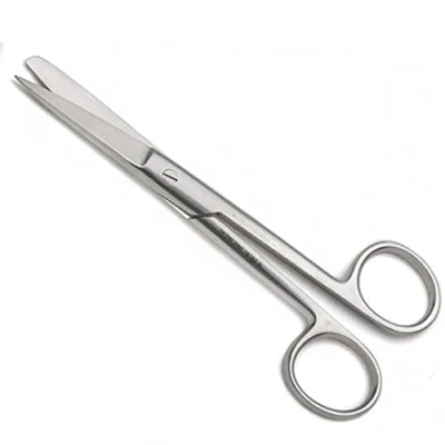 Image de MJW Ciseaux d&#039;infirmière de qualité supérieure en acier inoxydable brossé autoclavables 15,5 cm, Argenté