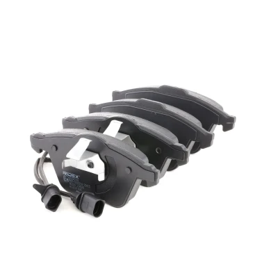 Image de RIDEX 402B0102 Jeu de plaquettes frein Essieu avant Low Metallic contact signal d&#039;usure inclus avec clip piston AUDI: A8 D3, A6 C6 Berline