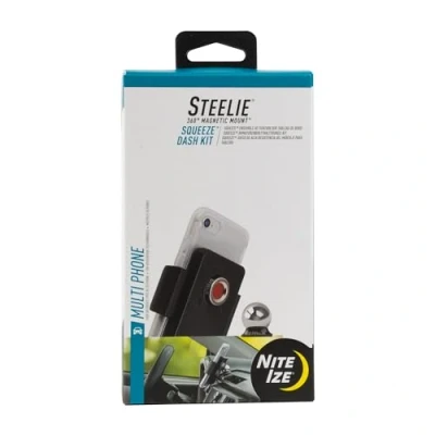 Image de Nite Ize Steelie Kit de Fixation magnétique Universel pour Tableau Bord Compatible avec iPhone 12 Pro Max/Mini/Galaxy/Edge/Google Pixel et Plus Encore