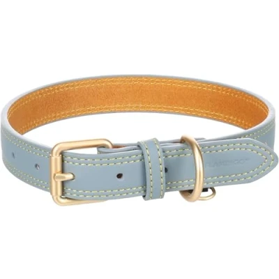Image de Flamingo Collier pour Chien Virginia Bleu Clair L 43 53cm 25mm avec Un Anneau étiquette d&#039;identification Cousu Une Plus Grande résistance