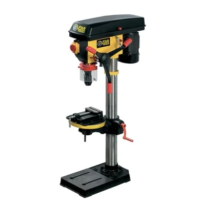 Image de Fartools Perceuse d&#039;établi 750W, hauteur 1m, col de cygne 180mm, mandrin autoserrant 16mm, 16 vitesses rotation 180 2770tr/min, étau 100mm