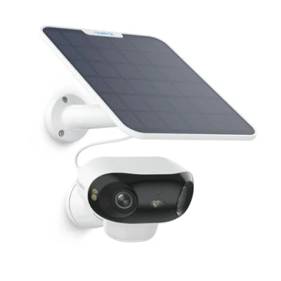 Image de Reolink 180 4K Camera Solaire Exterieur WiFi sans Filavec Vision Nocturne ColorX et Assemblage d&#039;Images Double, 2.4/5 Ghz, Détection Personne/Véhicule/Animal, Argus 4 Pro Solar Panel