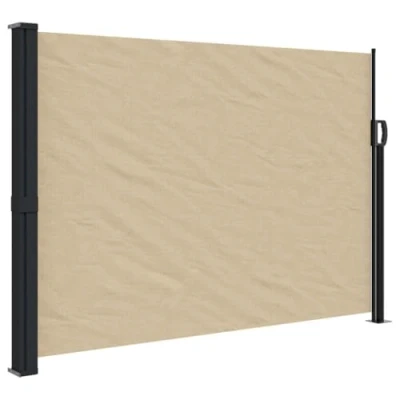 Image de vidaXL Auvent latéral rétractable Beige 140x300 cm, écran d’intimité de Jardin, Brise Vue Balcon, d&#039;extérieur, d&#039;extérieur