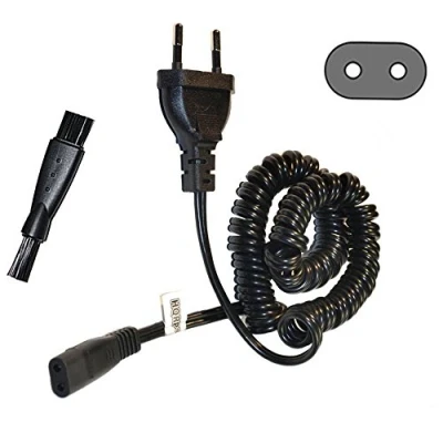 Image de HQRP Cordon d&#039;alimentation CA Compatible avec Philips HQ6405, HQ6415, HQ6445, HQ6605, HQ6610, HQ6640, HQ6645, HQ6646, HQ6675, HQ6695