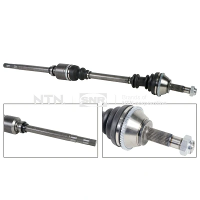 Image de SNR DK66.052 Arbre de transmission Essieu avant droit 1072 avec support en caoutchouc PEUGEOT: Boxer Van, Camion à Plateau/Châssis