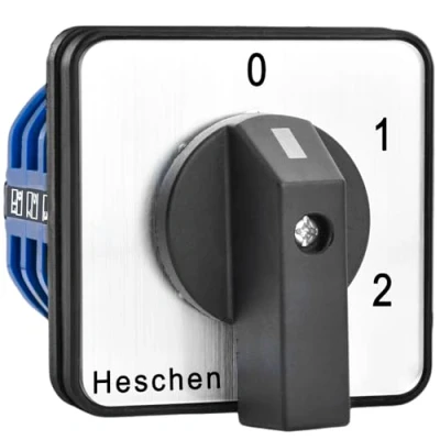 Image de Heschen Commutateur universel de sélection à came rotative, SZW26 40/0 3.3, 660V 40A, 4 positions 3 phases, 12 bornes, CE