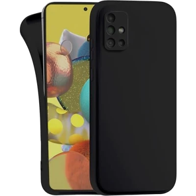 Image de MyGadget Coque pour Samsung Galaxy A51 4G Case TPU Souple &amp; Soft Cover Protection Extra Fine Légère Étui Coloré Anti Choc et Rayures Noir