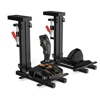 Image de DIWANGUS Hotas Lot de 2 supports table pour Thrustmaster T.16000M FCS HOTAS/T Flight HOTAS/Warthog, pas d&#039;installation Joystick Logitech X56/X52/X52 Pro