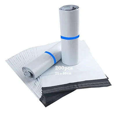 Image de HVDHYY Lot de 200 Sacs d&#039;expédition en Plastique Enveloppe Expedition 25cmX35cm Conditionnements Polystyrène Pochettes Envoie Colis Vinted Convient à Livres Fichier B4 A4 Petits Objets