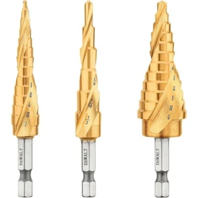Image de DEWALT DWA1790IR Lot de 3 forets avec revêtement en nitrure titane pour une plus longue durée vie et meilleure élimination des copeaux