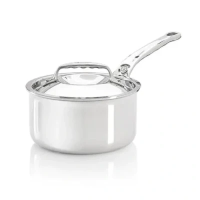 Image de De Buyer Casserole en Inox AFFINITY avec couvercle 20 cm Fabriquée France, Sans PFAS, Montée Rapide Température, 18/10, Tous Feux + Four, Finition Poli Brillant