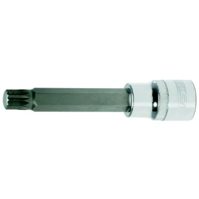 Image de KS TOOLS 918.1695 Clé à douille DIN3120, ISO1174 M12 Acier chrome vanadium Polygone intérieur, extérieur moleté