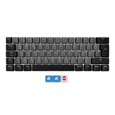Image de Capuchon de clavier Sharkoon SAC20 S4 QWERTZ Noir Extracteur inclus