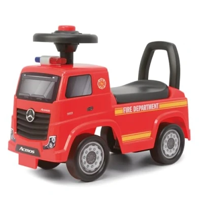 Image de TURBO CHALLENGE Mercedes Actros Pompier Trotteur 119300 Roues Libres Rouge 23Kg Max Plastique Jouet Enfant Cadeau Licence Officielle À Partir de 12 Mois
