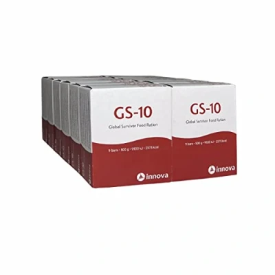 Image de Emergency Food GS 10 Global Survivor Carton géant de 12 x 500 grammes Unité Nourriture d&#039;urgence MRE ration combat Barres énergétiques très longue conservation