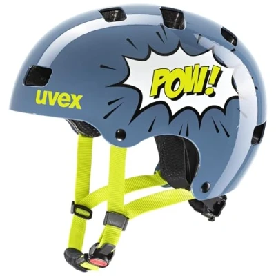 Image de Uvex kid 3, casque de vélo, junior, bleu/jaune