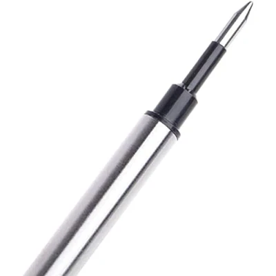 Image de Lot de 5 recharges pour stylo roller compatibles avec la plupart des stylos à bille rechargeables encre noire ou bleue