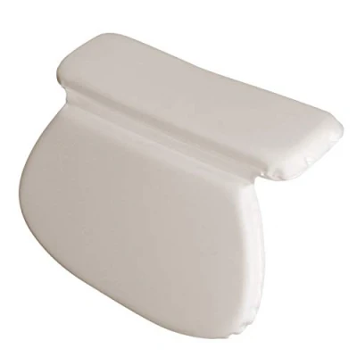 Image de Vivezen Coussin, Oreiller de Bain avec ventouses pour Baignoire, Spa, Hottub Blanc