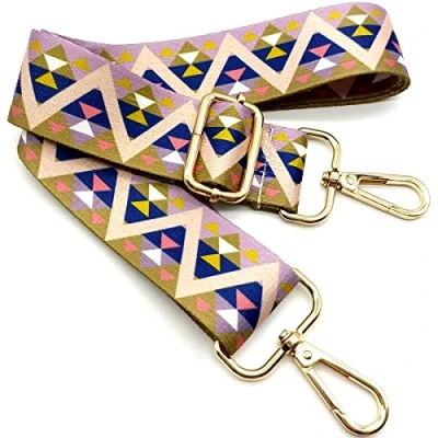 Image de Bandouliere de Rechange Sac Reglable, Sangle a Main Remplacement, Universelles mit Boucle Dore pour Femme à Main, Bandoulière Accessoires, 01