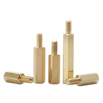 Image de 10/20/50 pièces entretoise en laiton mâle à femelle M2 M2.5 M3 M4 M5 M6 longues entretoises hexagonales PCB(70mm,M4 (10pcs))