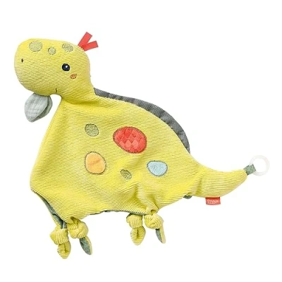 Image de Fehn Doudou Dino pour aider à S’endormir, Marionnette avec Hochet et Couineur, tout petits Bébés Dès la Naissance