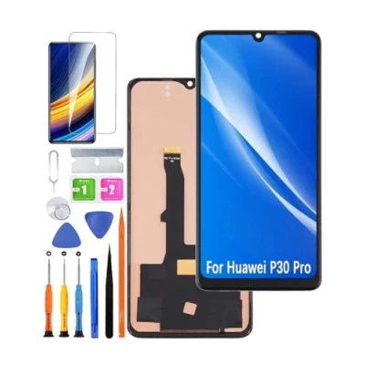 Image de Écran de rechange pour Huawei P30 Pro LCD TFT, VOG L29 L09 AL00 Kit pièces réparation (Pas d&#039;empreintes digitales, pas d&#039;écran incurvé)