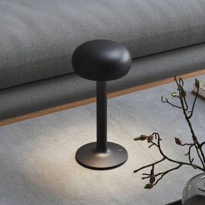 Image de Eva Solo Lampe à poser LED rechargeable Emendo, noir, intensité variable,