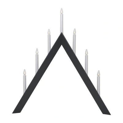 Image de STAR TRADING Chandelier Arrow, pointe, 7 lampes, noir