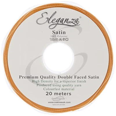 Image de Eleganza Ruban de Satin Double Face 15 mm x 20 m Or