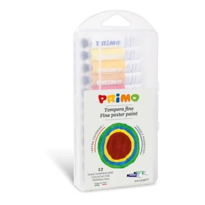 Image de Peinture gouache morocolor 12 tubes 7,5 ml couleurs vives facile à utiliser fabrication italie